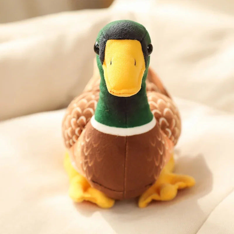 29cm Lifelike Green Swimming Wild Duck Plush Toy Simulation Animal Stuffed Doll Cute Children's room Decor Kids Birthday Gift
