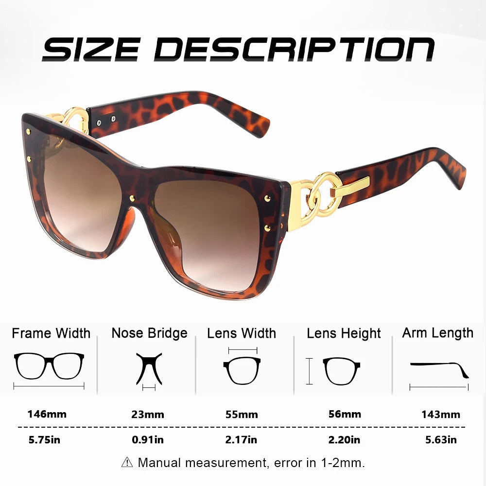 CRIXALIS Luxury Brand Sunglasses Women Rimless Cat Eye Fashion Gradient Shades