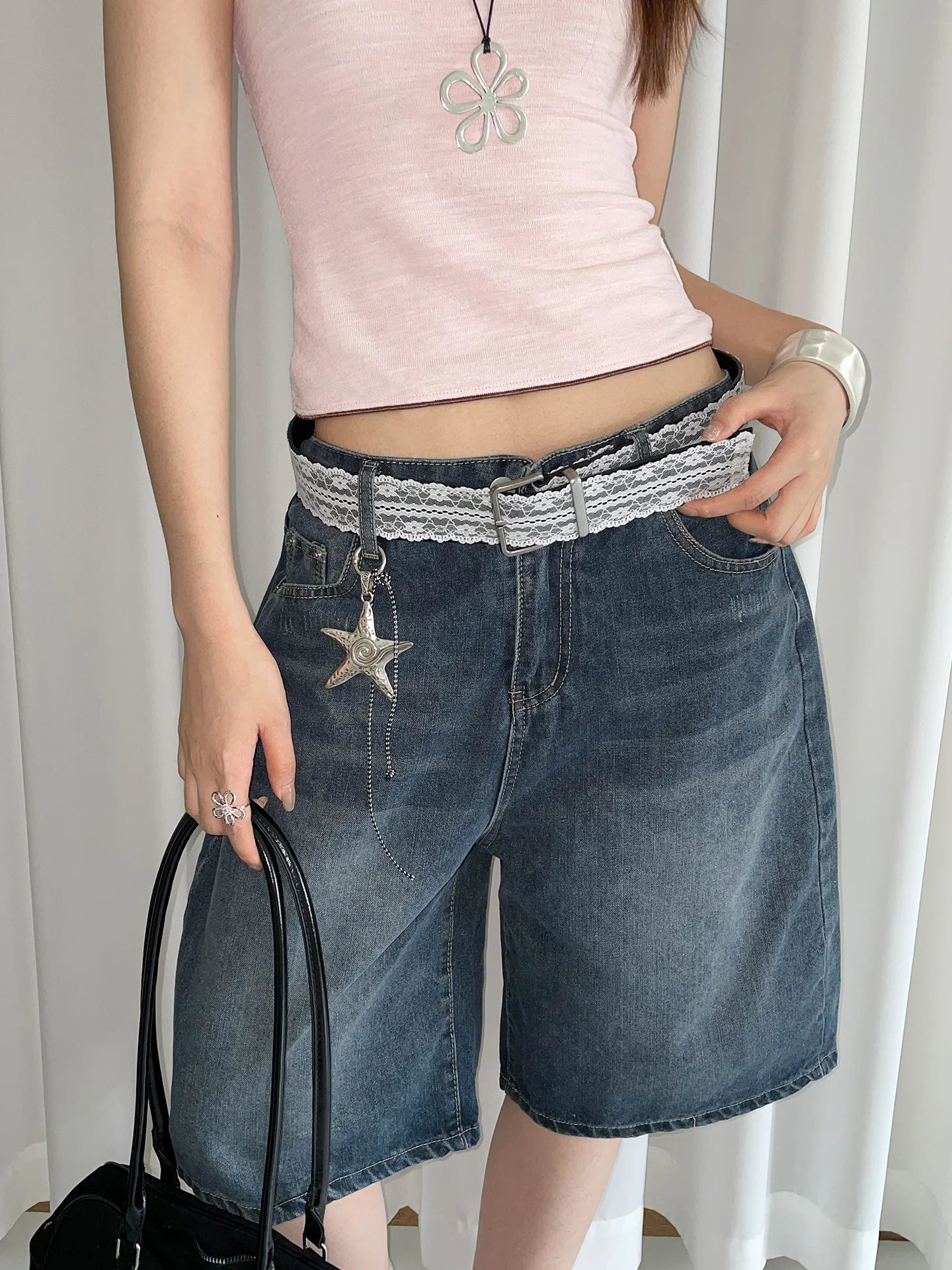 Fashionable Lace Belt With A Unique Design For Women Suitable For Skirts And Jeans A Great Accessory For A High-End Look