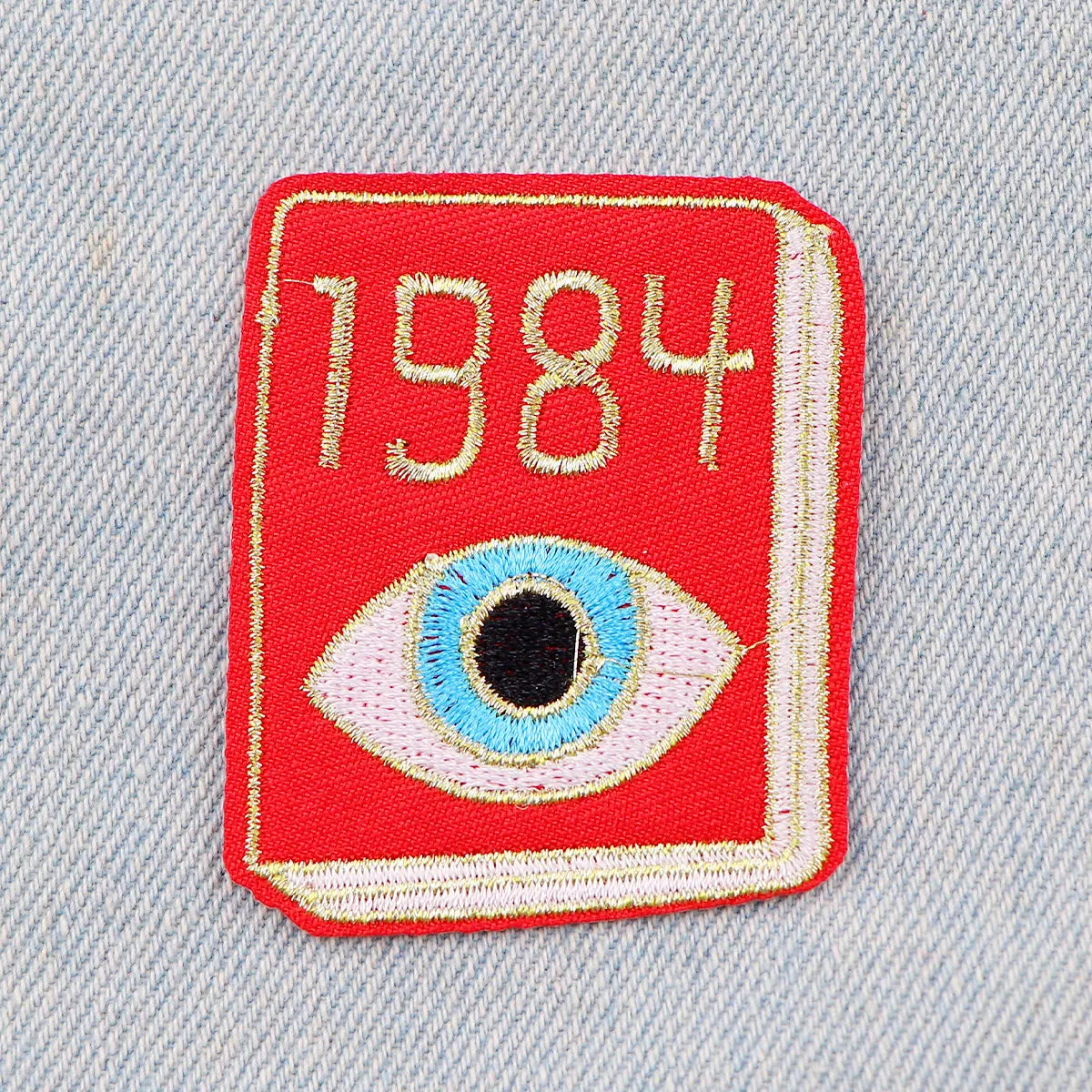 Books Patch 1984 Embroidery Patch Iron On Patches For Clothing Thermoadhesive Patches On Clothes DIY Sew Badges