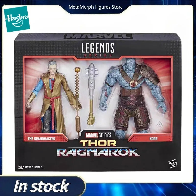 Original Hasbro Marvel Legends Series Thor Ragnarok The Grandmaster&korg Anime Figure Toy Collection Model