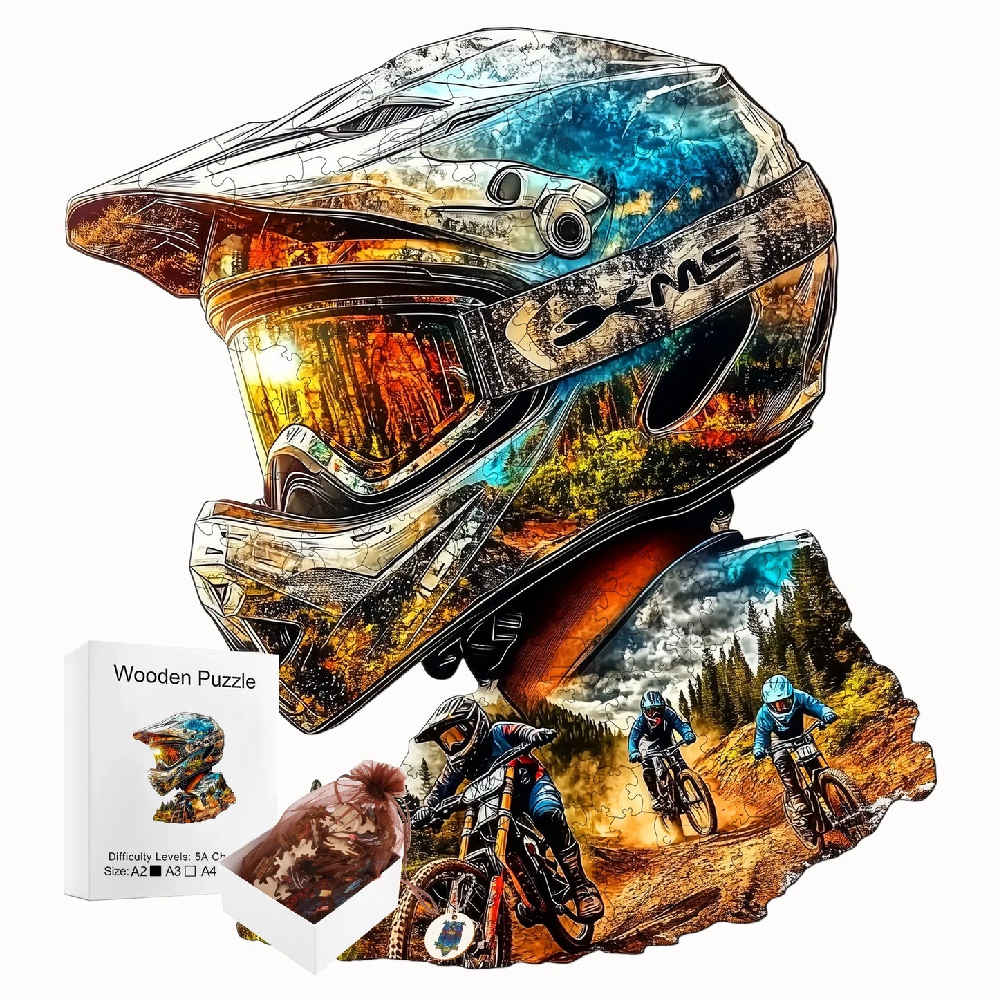 Exquisite Unique Wooden Jigsaw Puzzle Home Wood Decor Christmas and Halloween Gift Toy for Teen and Kid