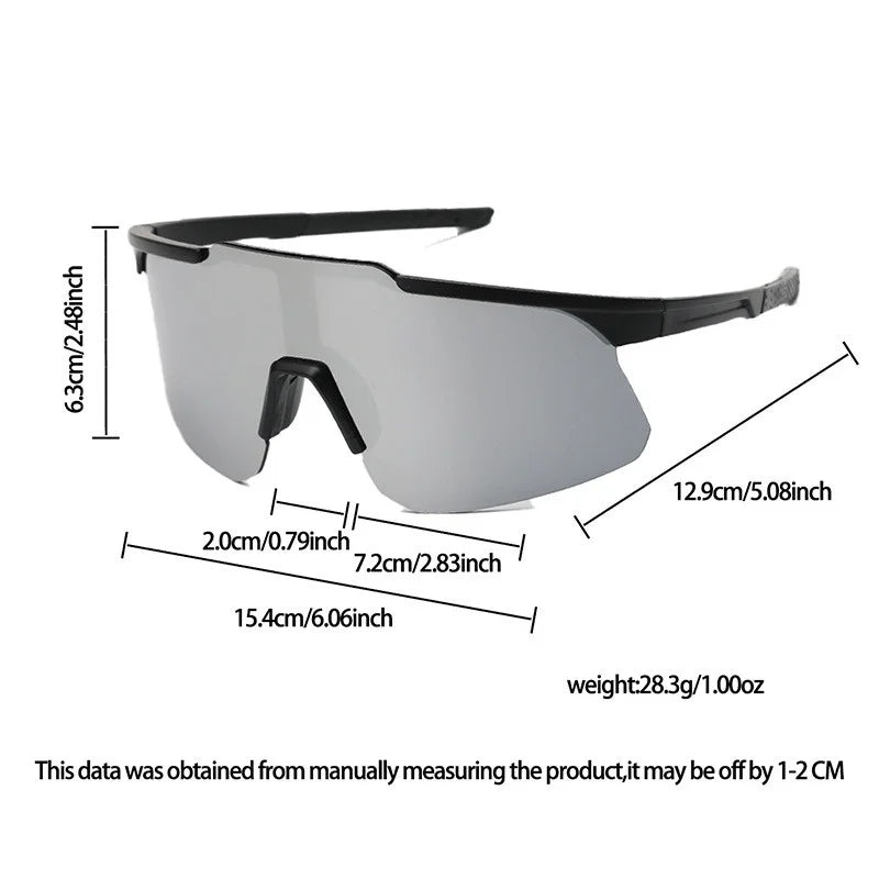 2PCS UV400 Cycling Sunglasses Men Women Bike Shades Sunglass Outdoor Sports Bicycle Dustproof Goggles Glasses For Men Women