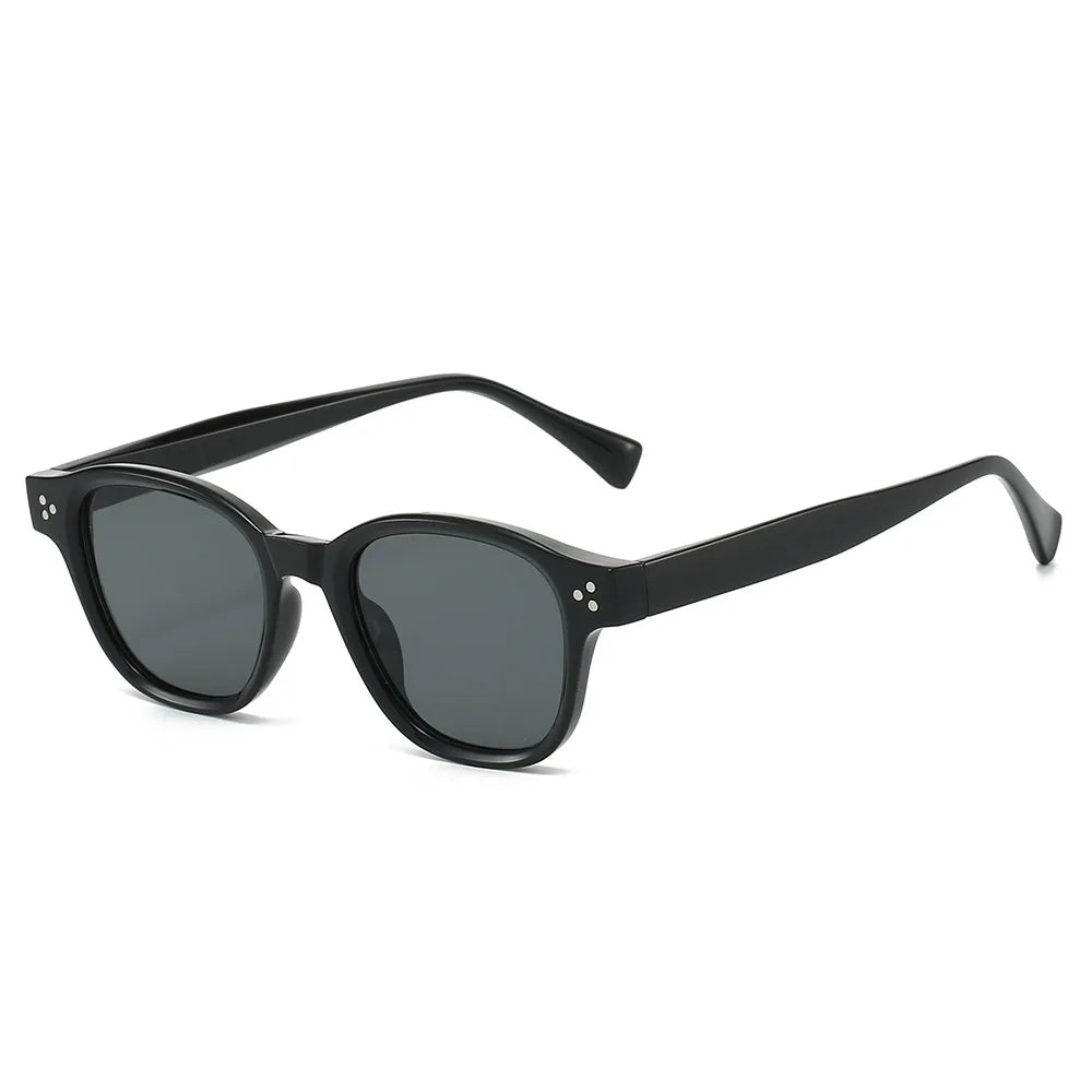 JNPCXI New Square Women Rivets Sunglasses Gradient Shades Men Sun Glasses UV400