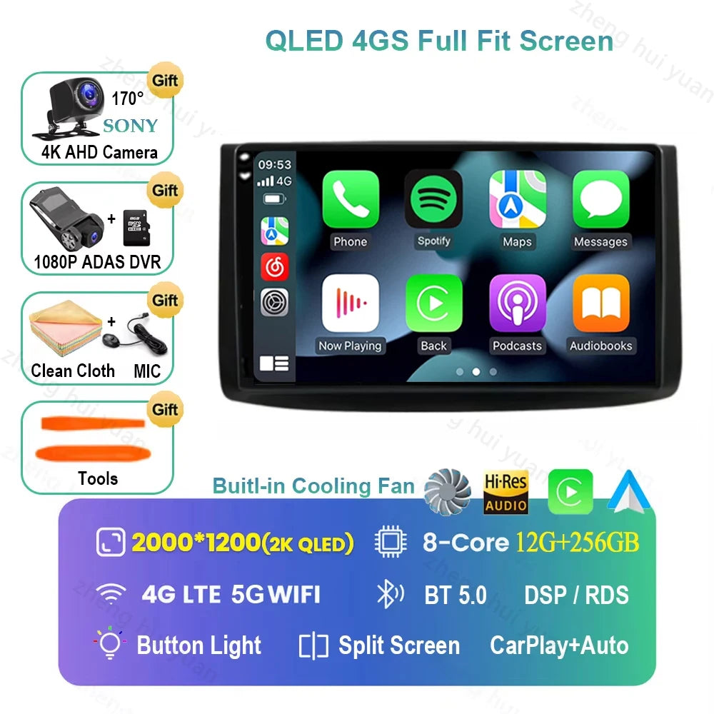 For Chevrolet Aveo T250 2006 - 2012 Nexia 1 2020 2021 - 2022 Android 16 CarPlay Auto Car Radio Multimedia navigation video DVD