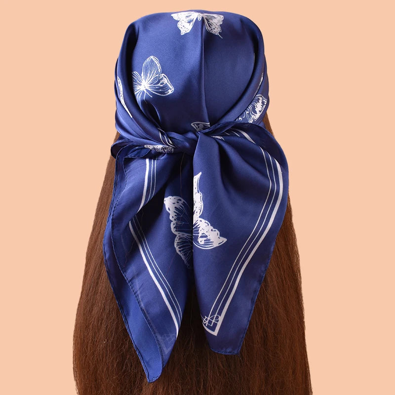 1PC 27.56x27.56inch Polka Dot Print Fashion Bandana Bohemian Style Women's Headscarf Hairband Headband Perfect for Enhancing