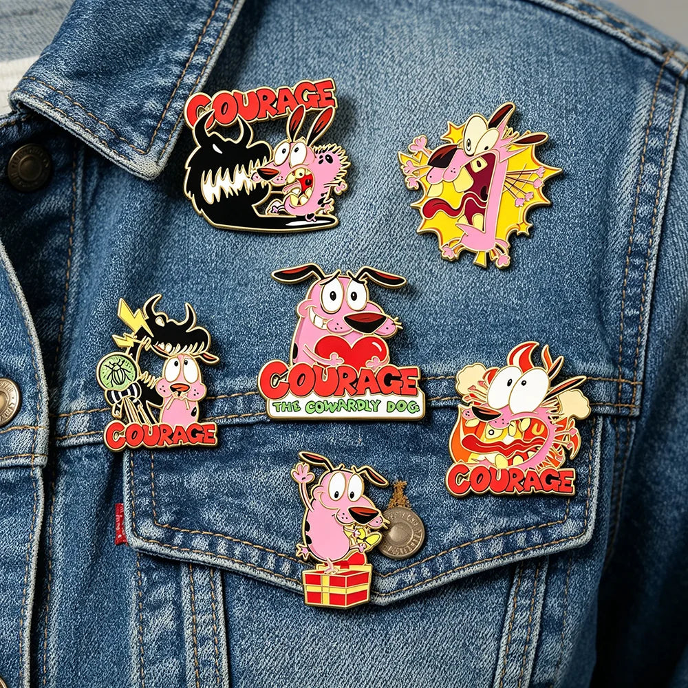 6pc Enamel Pins Metal Lapel Brooch Badges for Backpacks Fashion Jewelry Accessory Gifts