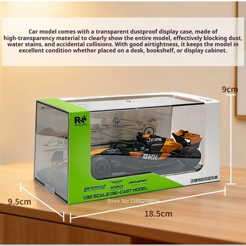1:32 F1 Formula E Racing Cars Diecast Alloy Model Toys Rubber Tires Exquisite Body High Simulation Models Bookshelf Decorations