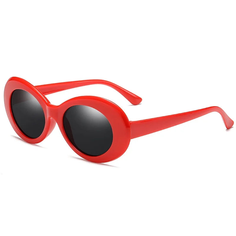 Women Oval Goggle Kurt Cobain Fashion Korean Sunglasses