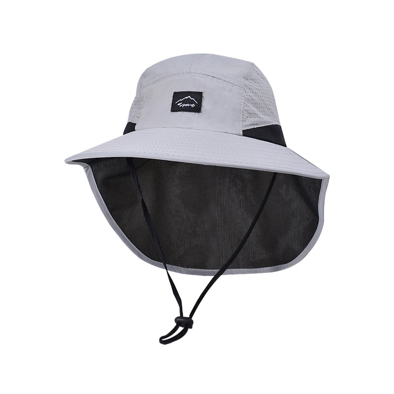 Xinbaoguan 100% polyester 9249 summer men's and women's large brimmed shawl fisherman hat quick drying breathable sunshade hat