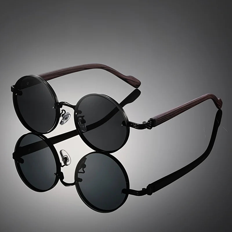 1 Piece of Retro Small Frame Round Punk Simple and Fashionable Men's and Women's Glasses