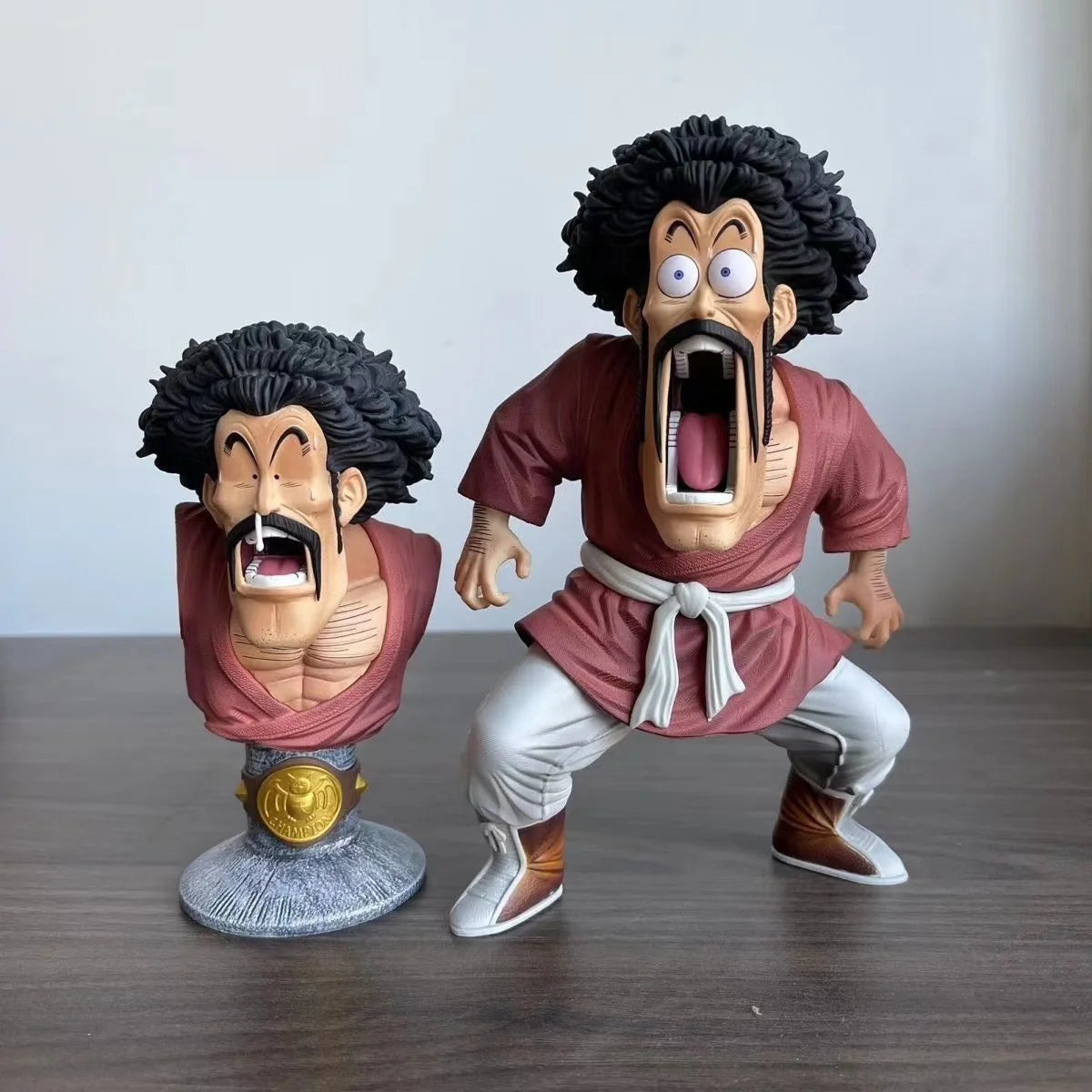 Dragon Ball Z Mister Satan Figure Replace Head Hercule Figurine 18cm Pvc Action Figures Collection Model Toys Gifts
