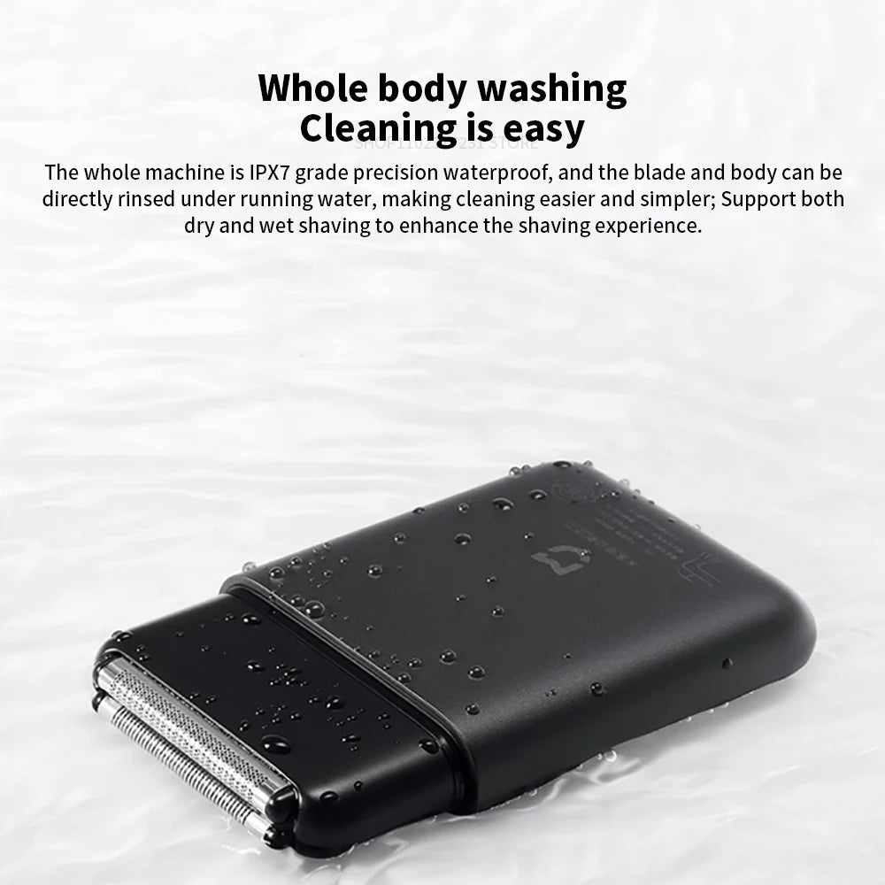 Xiaomi Electric Shaver, Dual Blade, High-Speed, IPX7 Waterproof, Portable Razor