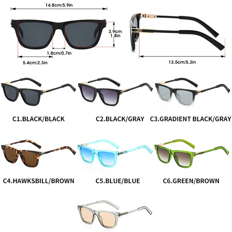 JNPCXI New Retro Square Sunglasses Men Quality Design Fashion Casual Driving Sun Glasses Women Vintage Gafas Oculaos