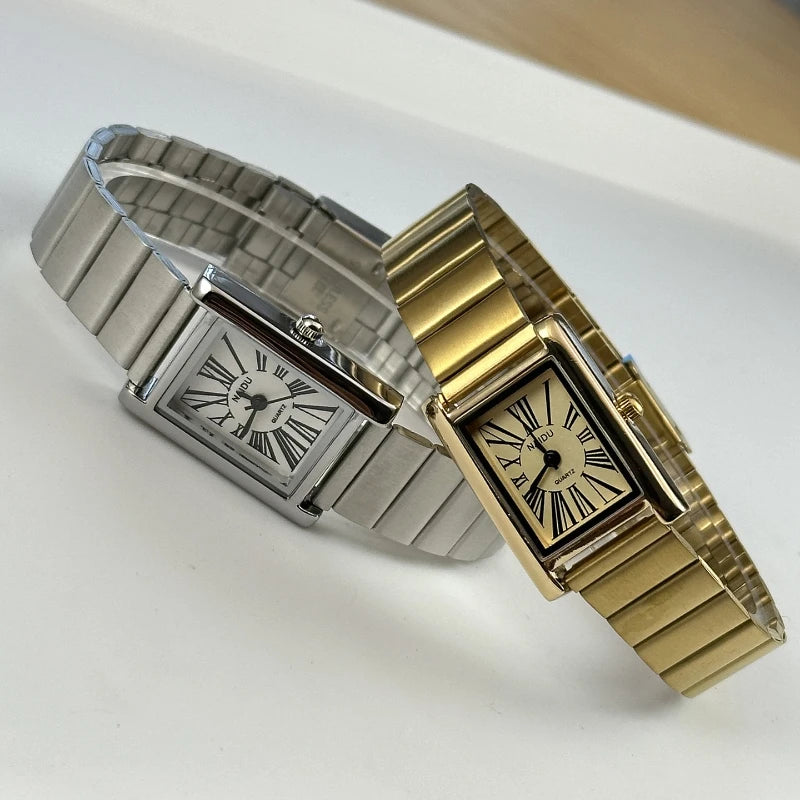 Top Brand Square Women Quartz Watches Minimalist  Steel Strap Wristwatch Para Mujer Ladies Gifts Dropshipping Relógio Feminino