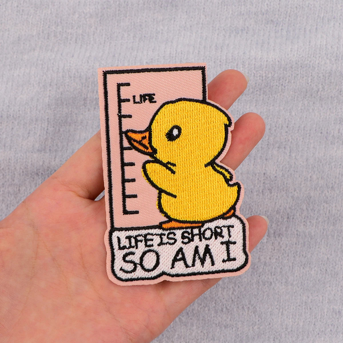 I'M AN ADULT Embroidery Patch Funny Quotes Iron On Patches For Clothing Thermoadhesive Patches On Clothes DIY Sew Badges