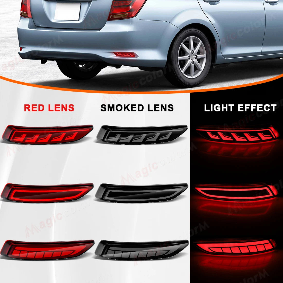 For Toyota Corolla Axio 2015 - 2018 For Lexus LS460 13-17 LS600hL 13-16 Rear Rear Bumper Reflector Lights Brake Turn Signal Lamp