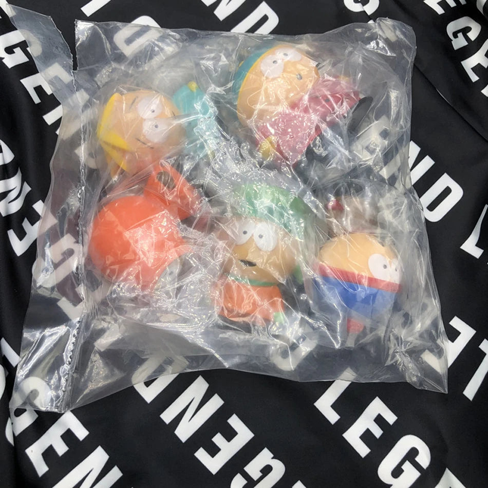 6cm 5PCS Set Southern Park Action Figures Toy Stan Eric Creative Austral Park