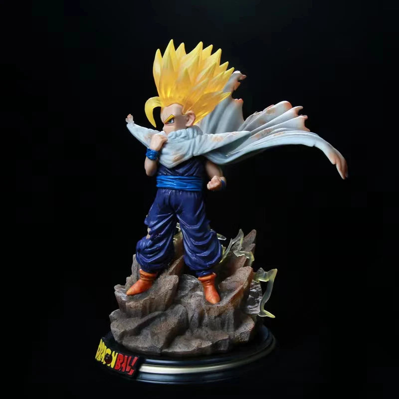 Anime Dragon Ball Figure Son Gohan with Led Light PVC Action Figures Super Saiyan GK Statue Collection Model Toys for Children