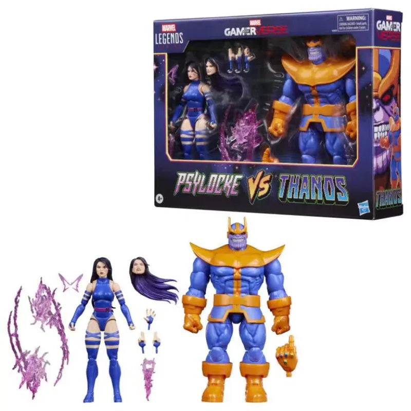 Original Hasbro Marvel Legends Series Gamerverse Psylocke Vs. Thanos Action Figure Toys Model Collection