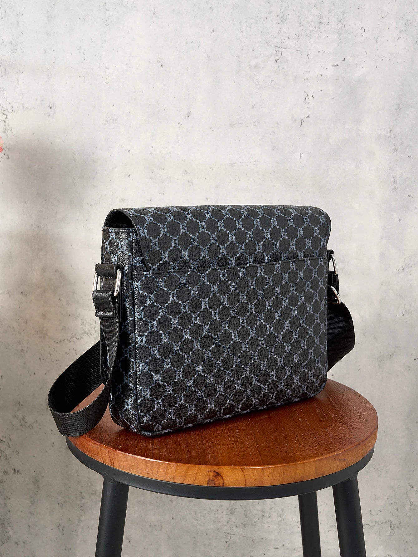 Simple Casual Flap Crossbody Bag Business Work Commuter Portable Shoulder Bag