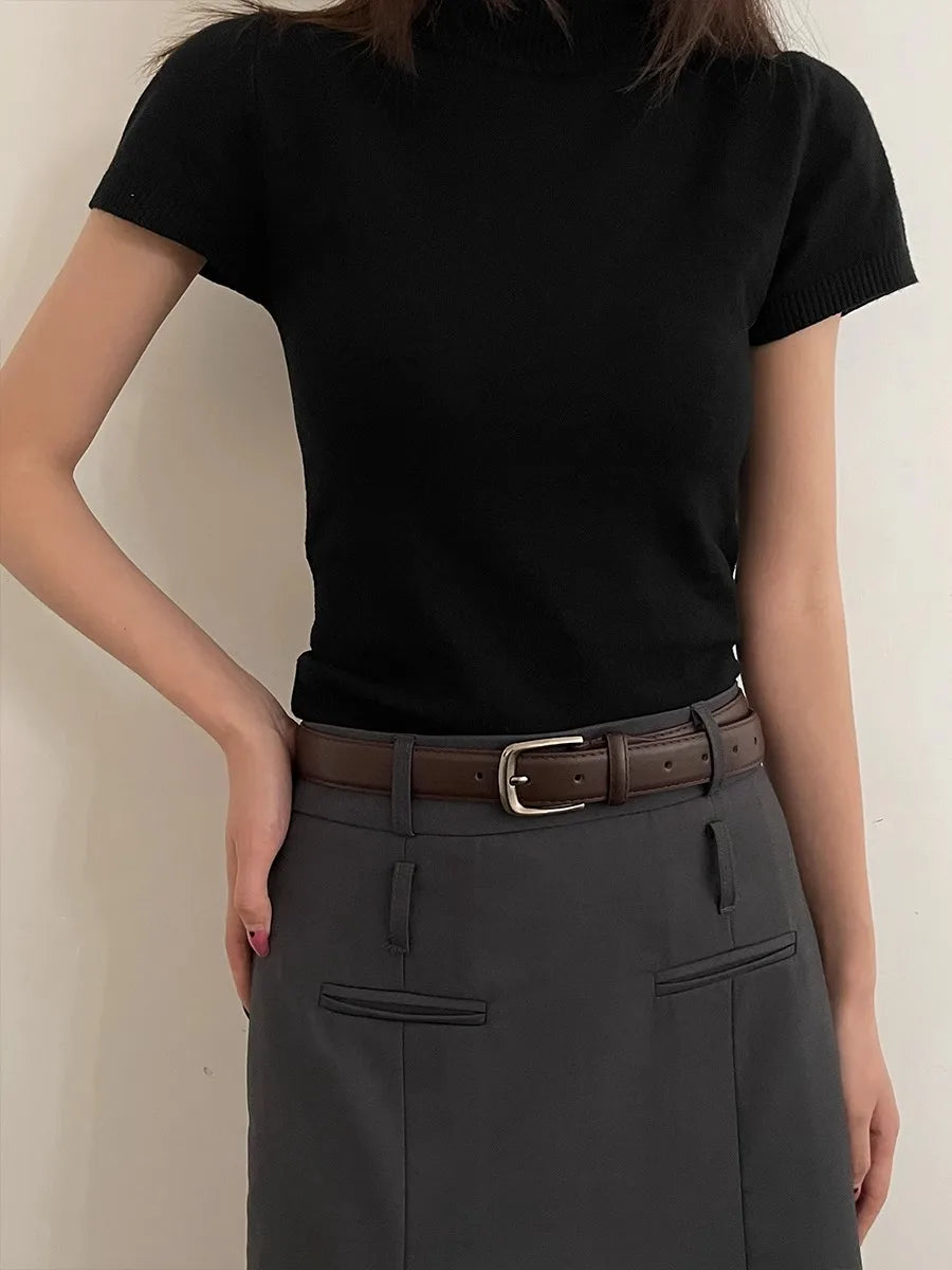 Decorative Belt Women With Skirts And Simple Korean Version Of The New Brown Belt Accessories High-End Sense