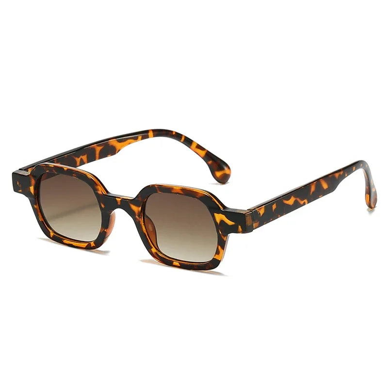 JNPCXI Fashion Small Polygon Square Women Sunglasses Retro Gradient Men Shades UV400 Sun Glasses
