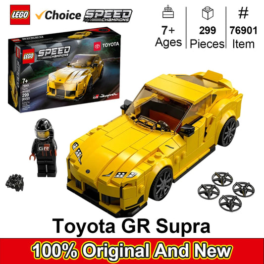 LEGO 76901Speed Champions Toyota GR Supra Collectible Sport Car Toy Building Set