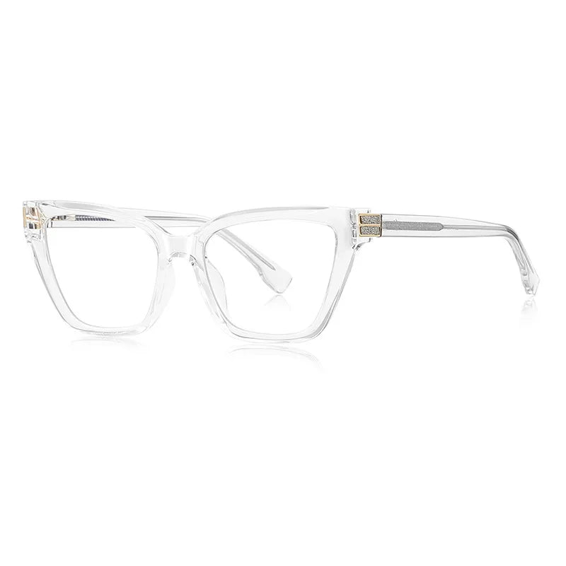 JNPCXI New TR90 Anti-Blue Light Retro Women Glasses Frames Gradient Tea Optical Eyeglasses Frame