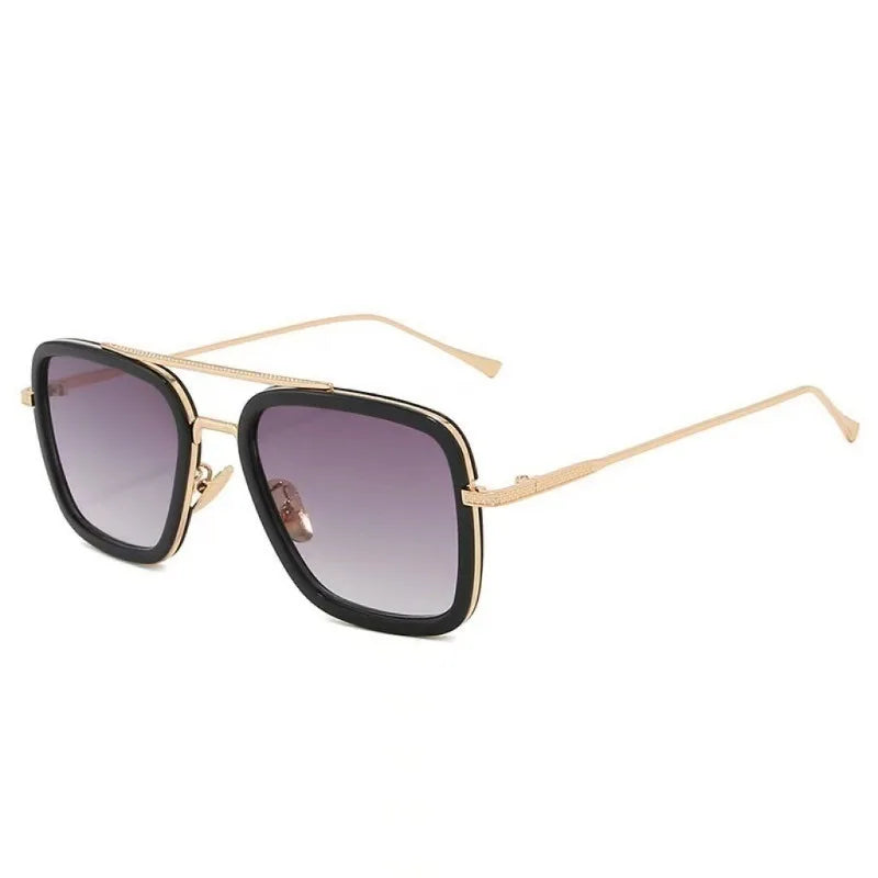 Retro Metal HD Polarized Punk Steampunk Sunglasses For Women Men,Vintage Sun Glasses