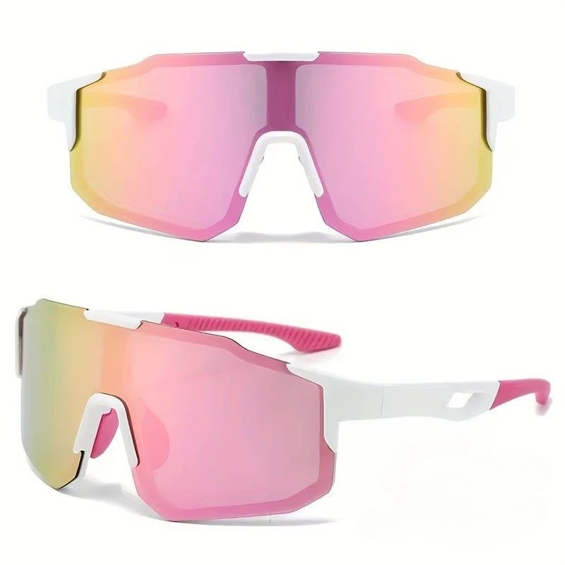 Stylish Lightweight Pink & White Gradient Frame Women's Wrap-Around Glasses Fashionable Eyewear for Casual & Formal Occasions