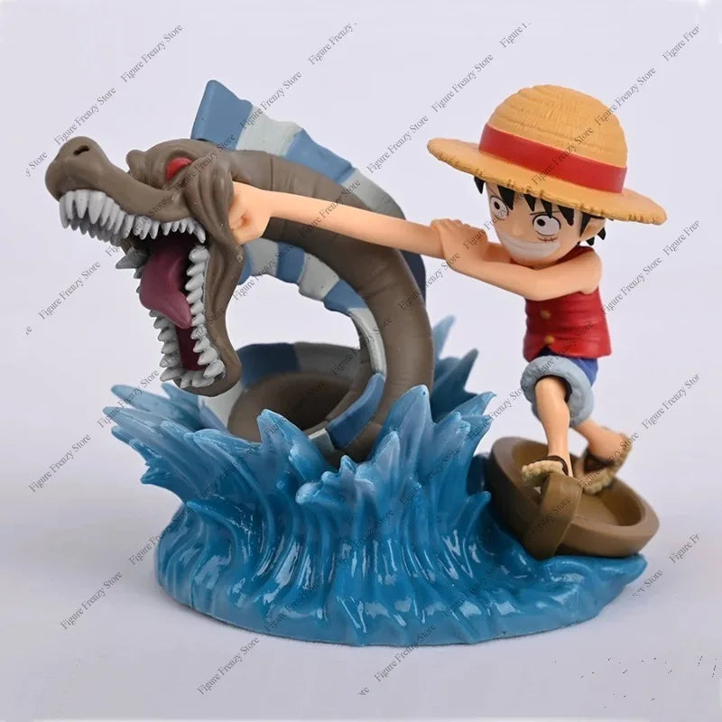Special Offer Original Banpresto One Piece Anime Figurines WCF Monkey D Luffy VS Lord Sea Monster PVC Action Figures