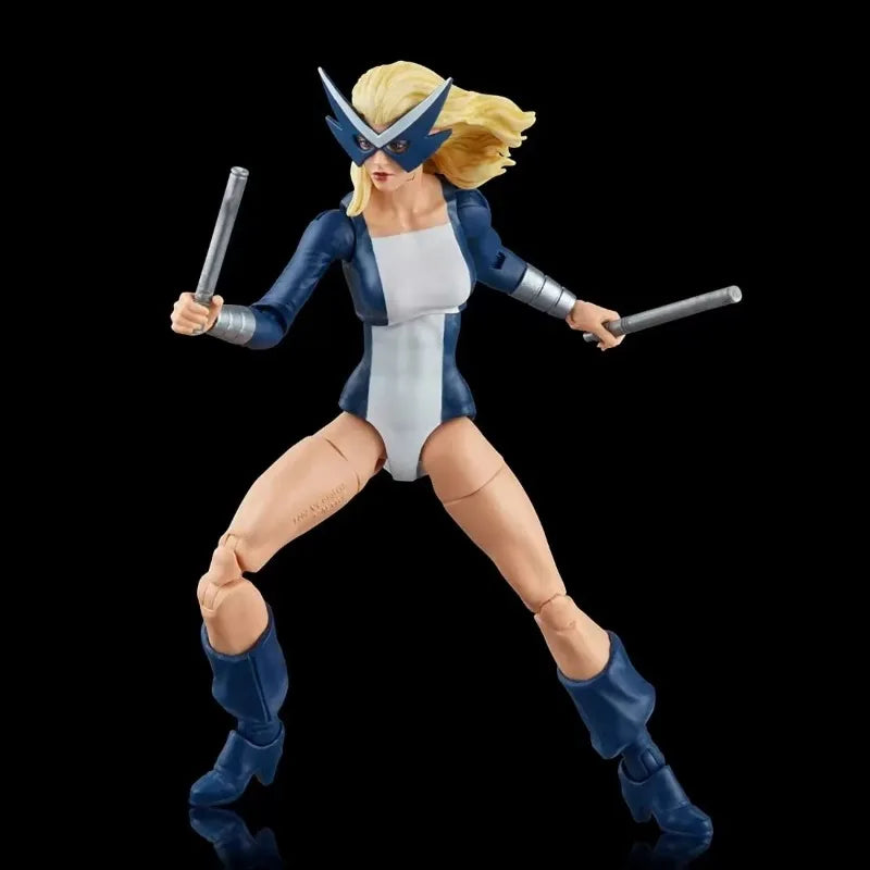 Original Hasbro Marvel Legends Series The West Coast Avengers (Ironman Tigra Spider-Woman Mockingbird Hank Pym) Anime Fiqure Toy