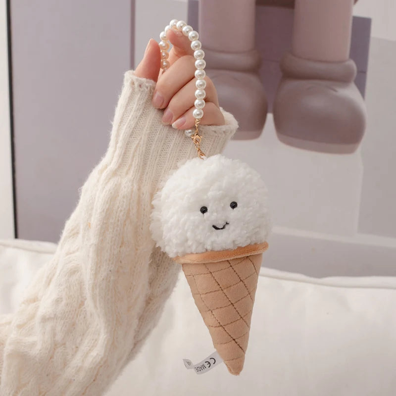 Cute Cartoon Ice cream Plush Toy Stuffed Food Snack Pillow Cushion Cone Kids Toys Kawaii Room Decor Birthday Gift for Kids