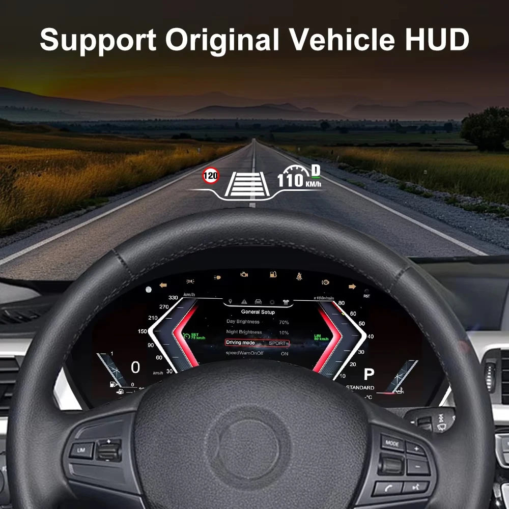 12.3-inch digital instrument panel For BMW F30 F31 GT-F34 F32 F33 F36 2013-2020 car dashboard speedometer