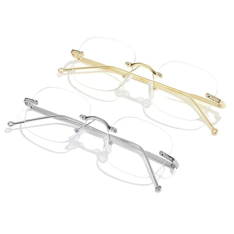 Anti Radiation Eyeglass For Woman Men Rimless Glasses Anti Blue Light Eyewear