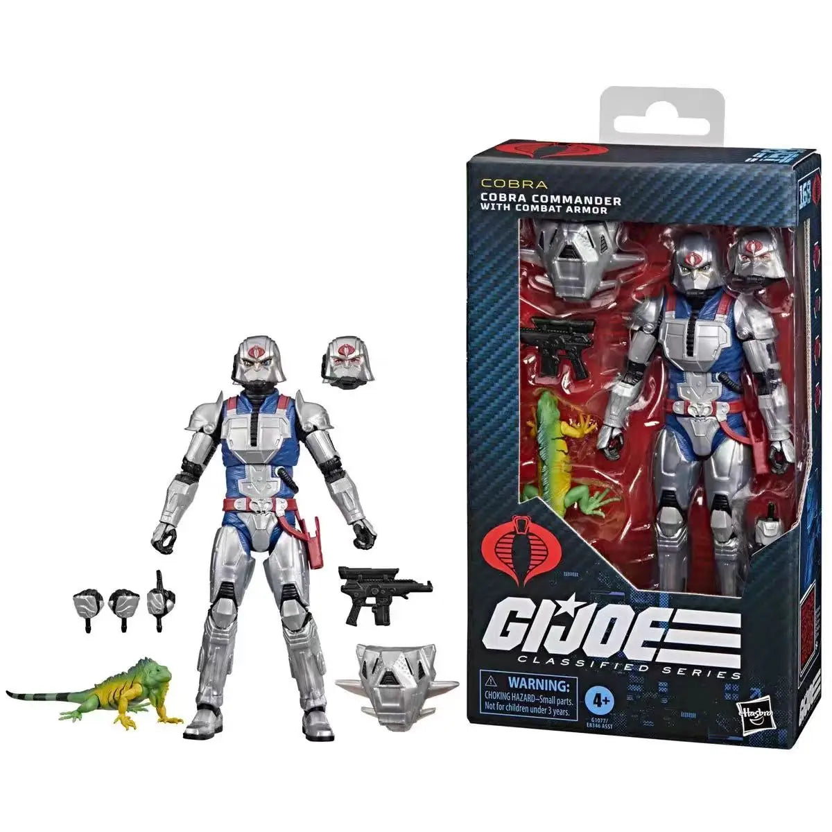 Original Hasbro G.I. Joe Classified Series 168 Cobra Commander Combat Armor Anime Figure Collection Toys Ornaments