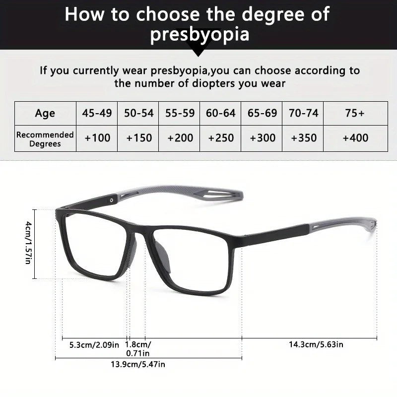 8-pay Value Pack of Reading Glasses Fashionable Two-tone Glasses for Men and Women Magnifying Glasses