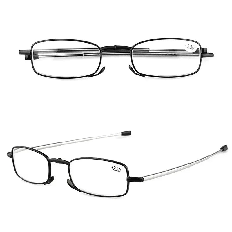 2 Pairs of New Fashionable and Ultra Light Square Frame Reading Glasses for Both Men and Women Suitable for All Day