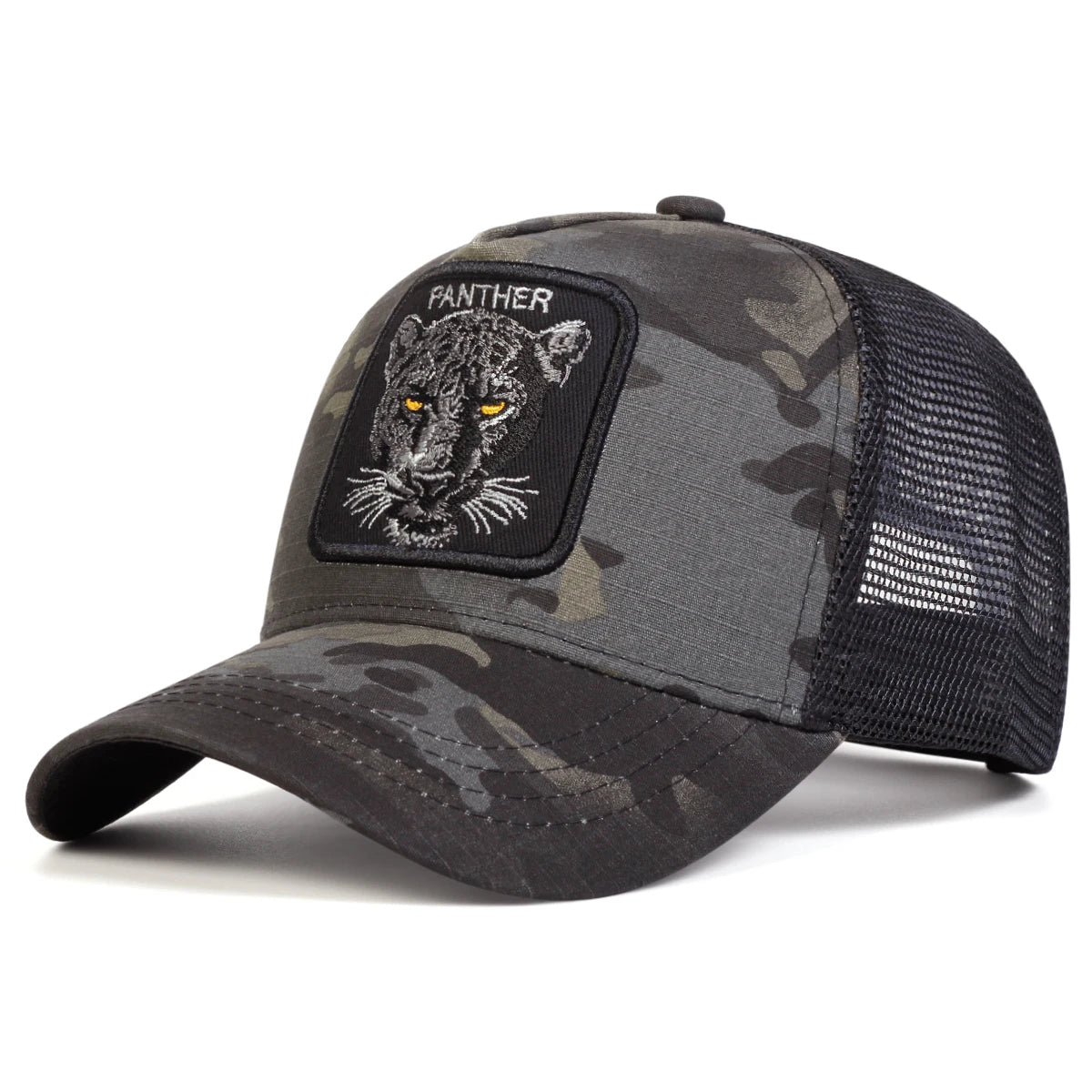 Unisex PANTHER Embroidery Baseball Net Caps Spring Outdoor Adjustabl Casual Hats