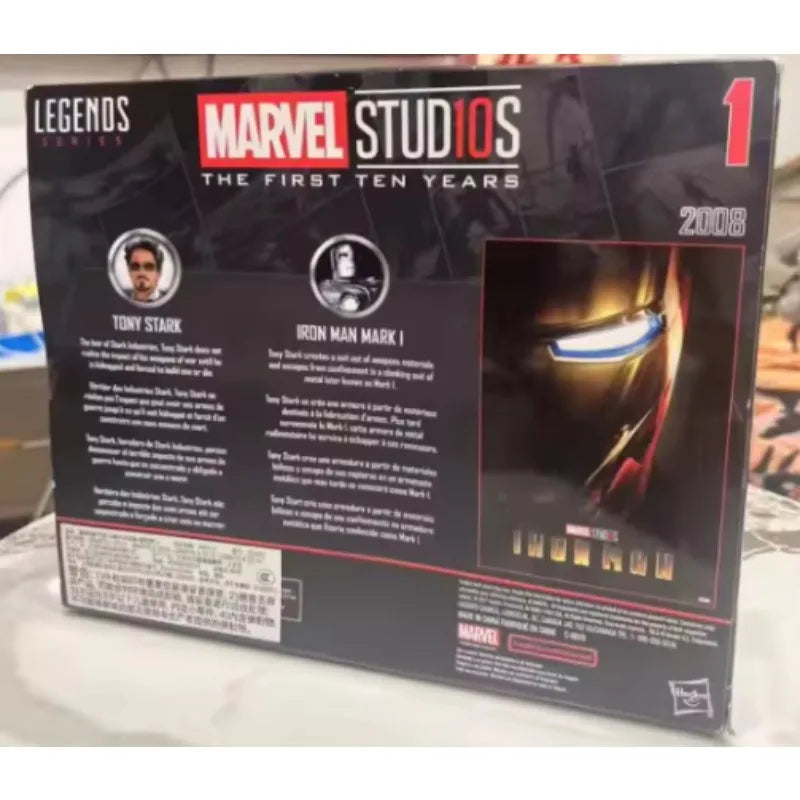 Original Hasbro Marvel Legends Series TONY STARK & IRON MAN MARK 1 Anime Figure Toy Collection Model