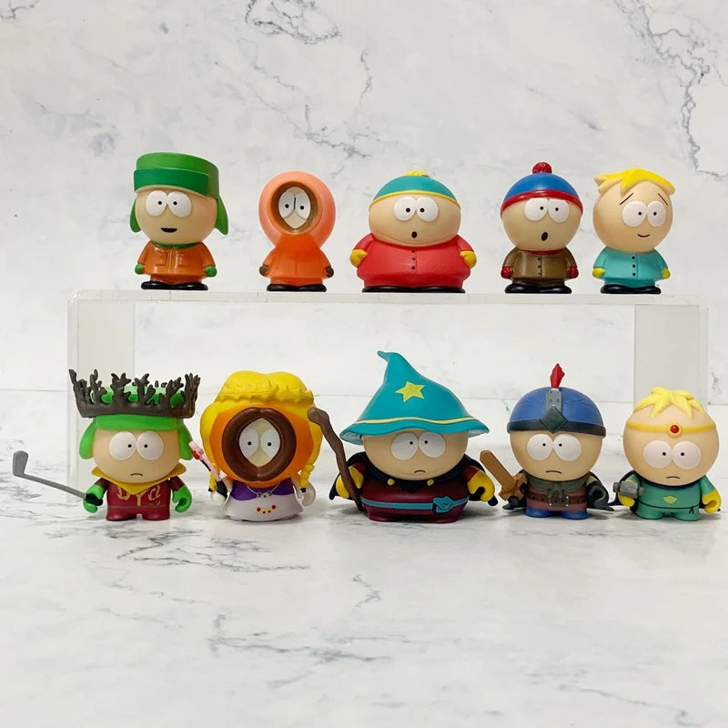 5Pcs/Set South Park Anime Figure The Stick of Truth Kenny McCormick Stan Marsh
