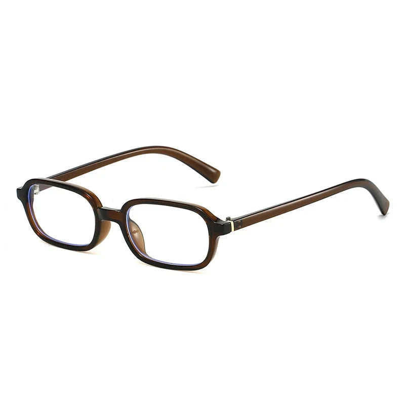 JNPCXI New Vintage Small Rectangle Sunglasses Women Shades UV400 Fashion Men Sun Glasses Clear Lens Frame