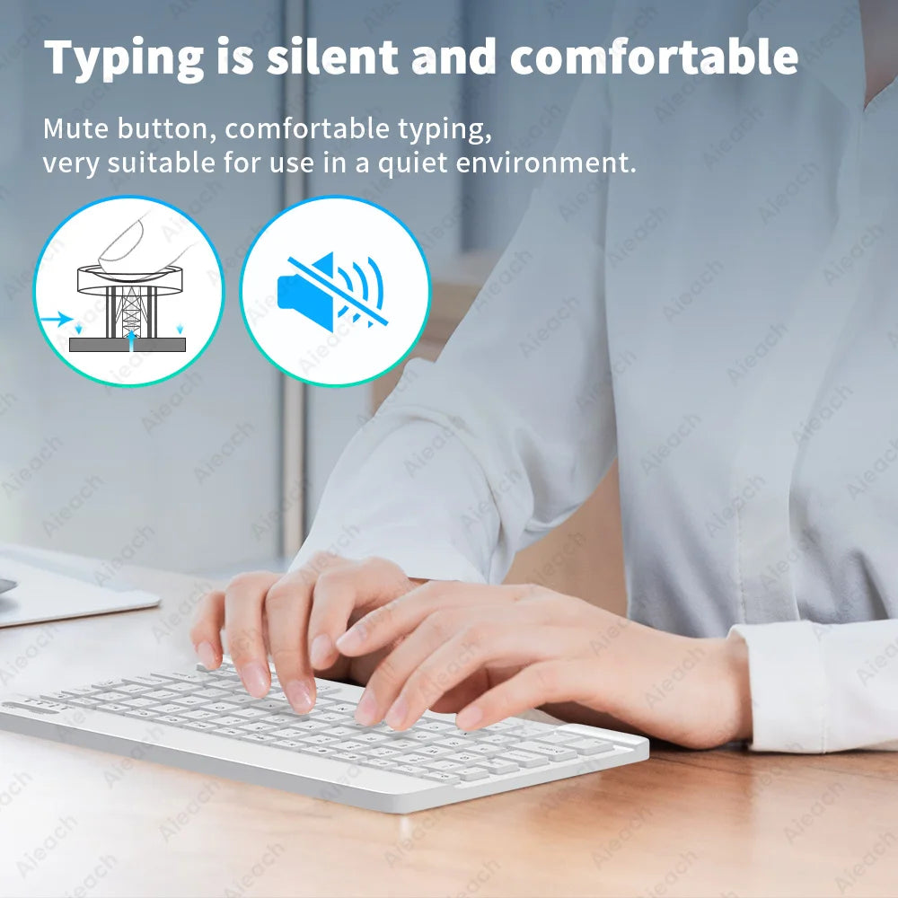 Keyboard For Phone Android iOS Windows Tablet Wireless Mouse Bluetooth Backlit