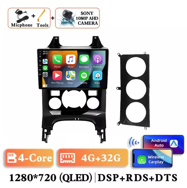 Android 15 Wireless Carplay Auto Car Radio for Peugeot 3008 2009-2015 Car Multimedia Player GPS 4G+WiFi Navigation Head Unit