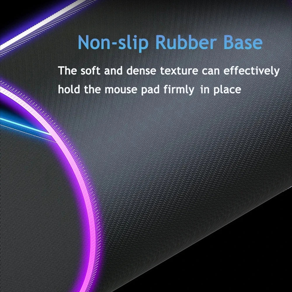 Stalker2 PC Mouse RGB 3mm Rubber Mouse Pad LED Lamp Desk Anime Keyboard Mat 5