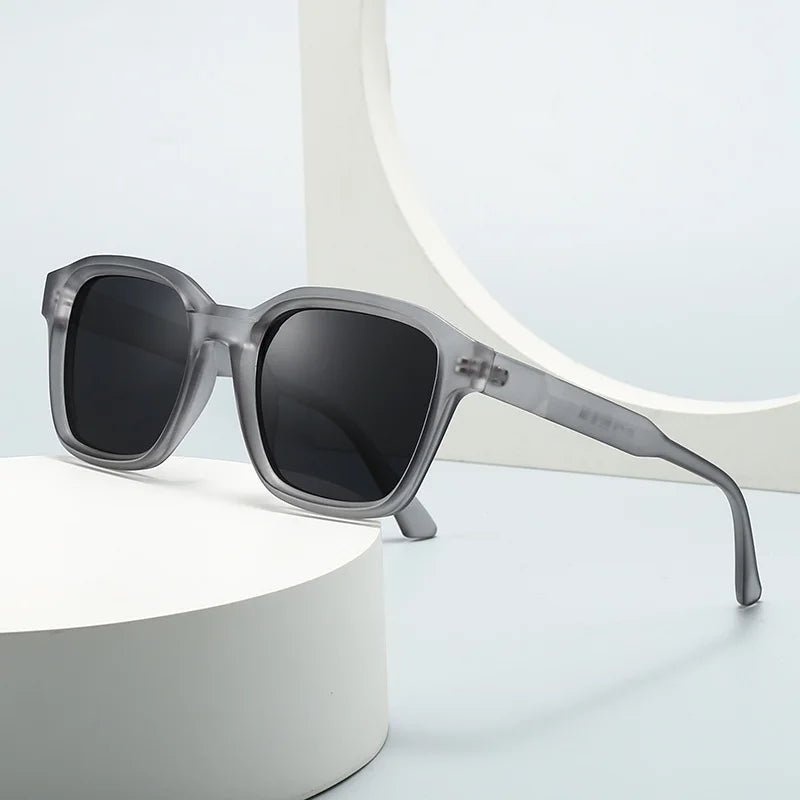 JNPCXI New Ins Popular Fashion Square Sunglasses Women Retro Gray Trending Men Shades UV400 Sun Glasses