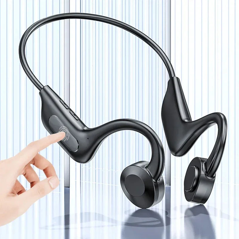 NEW Bone Conduction Swimming Headphones Bluetooth 5.4 IPX8 Waterproof Not In-Ear Wireless Plug-in Card Sports Headphones 2026