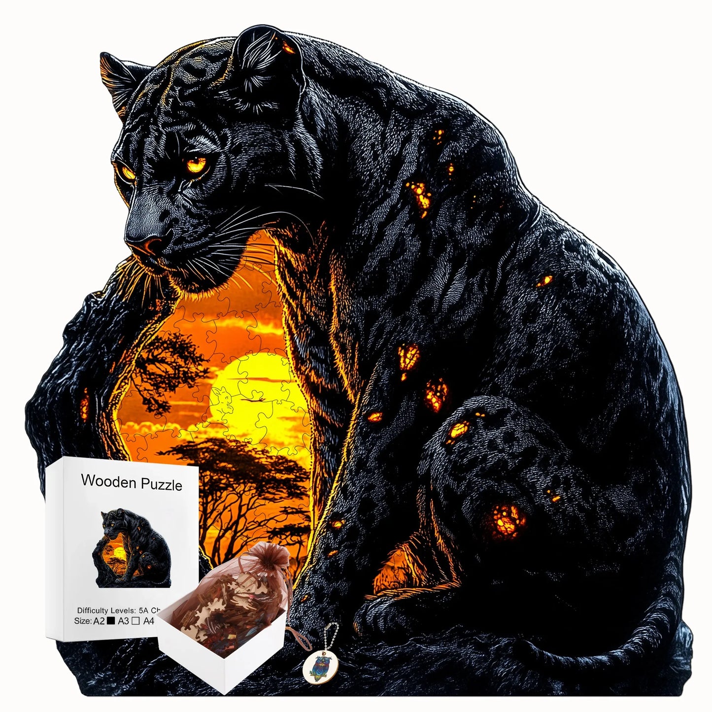 Humans Nature And Animals Wooden Jigsaw Puzzle Romantic Style Wooden Decor Christmas and Halloween Gift Toy for Teen and Kid