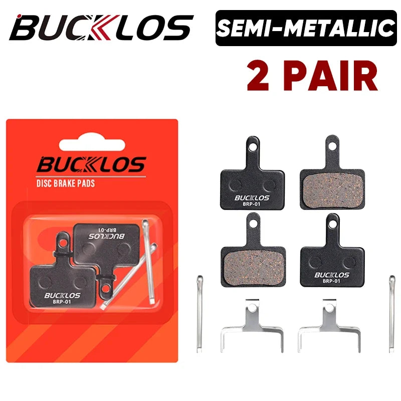 BUCKLOS Semimetallic Brake Pads Bicycle Disc Brake Pads for Shimano B01S/B03S/B05S-RX Road Bike Hydraulic Brake Pad MTB Parts